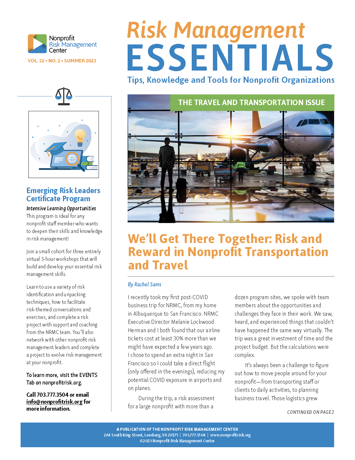 Risk Management Essentials Travel and Transportation Issue